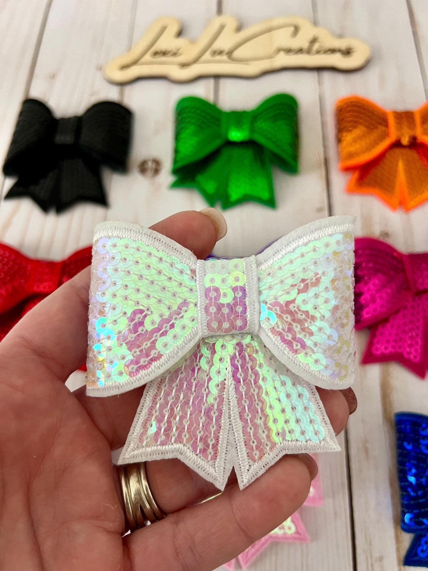 3D Sequin Pin with Iron On Adhesive | Hat Patches | Coquette