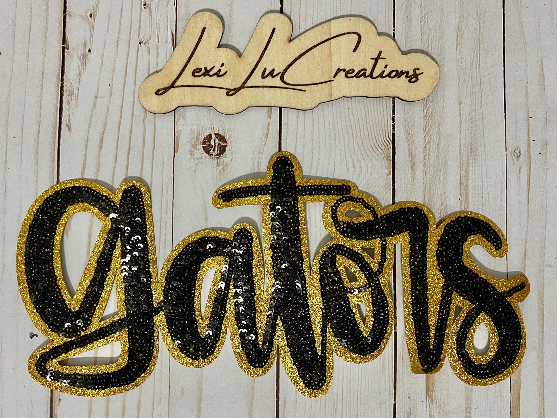 GATORS Iron On Sequin Patch | Mascot Sequin Patch