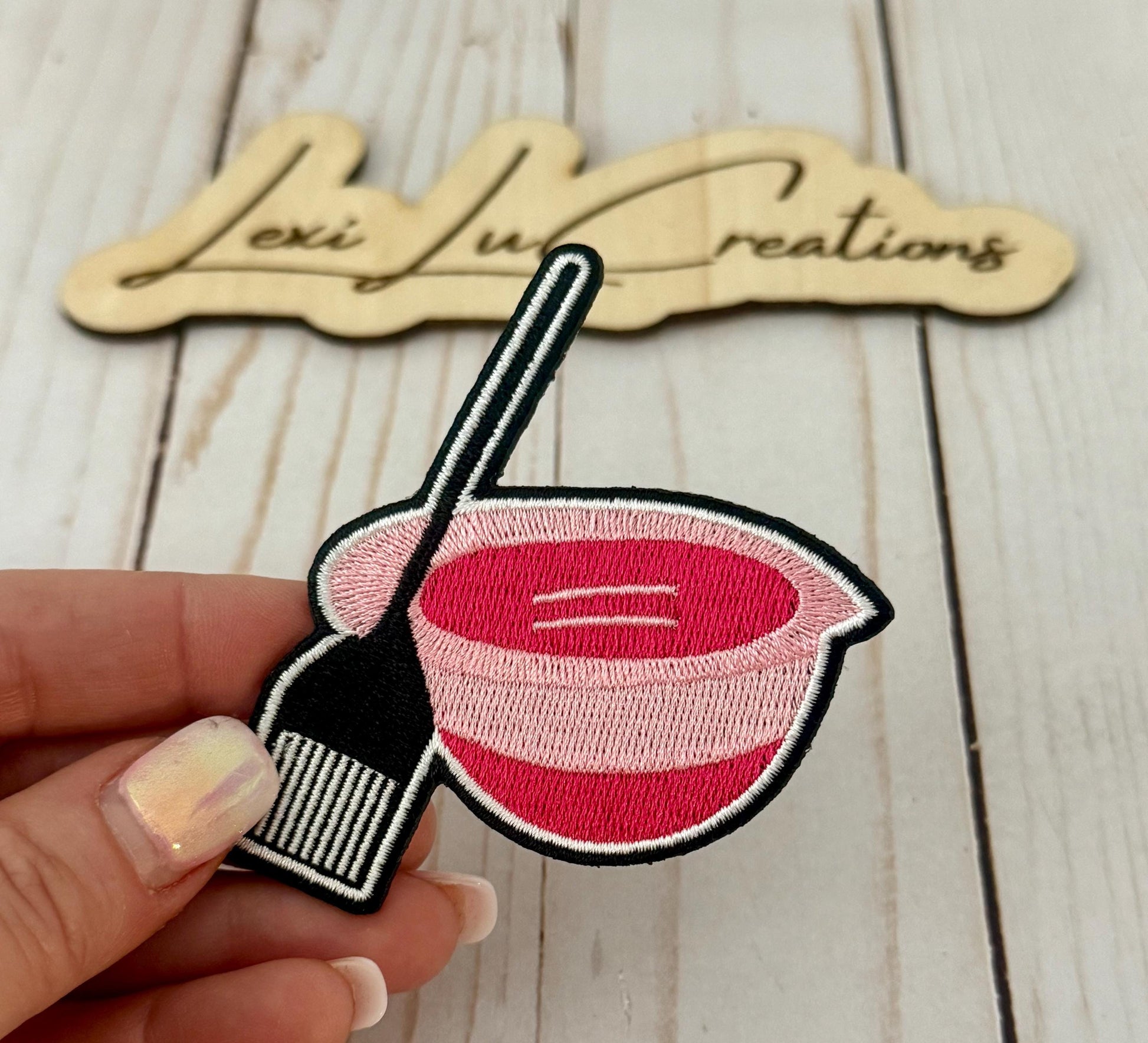 Salon Life Embroidered Iron On Patch| Hat Patches