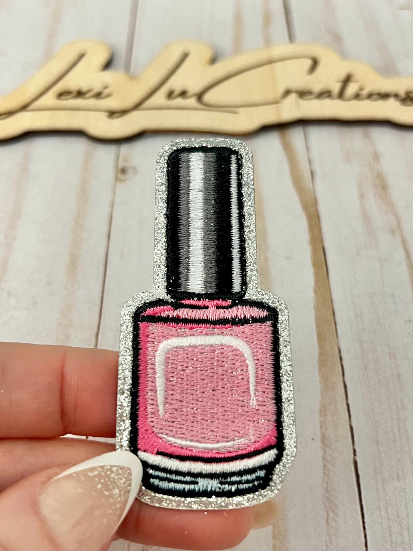 Nail Clippers Embroidered Iron On Patch | Hat Patch | Salon | Stylist