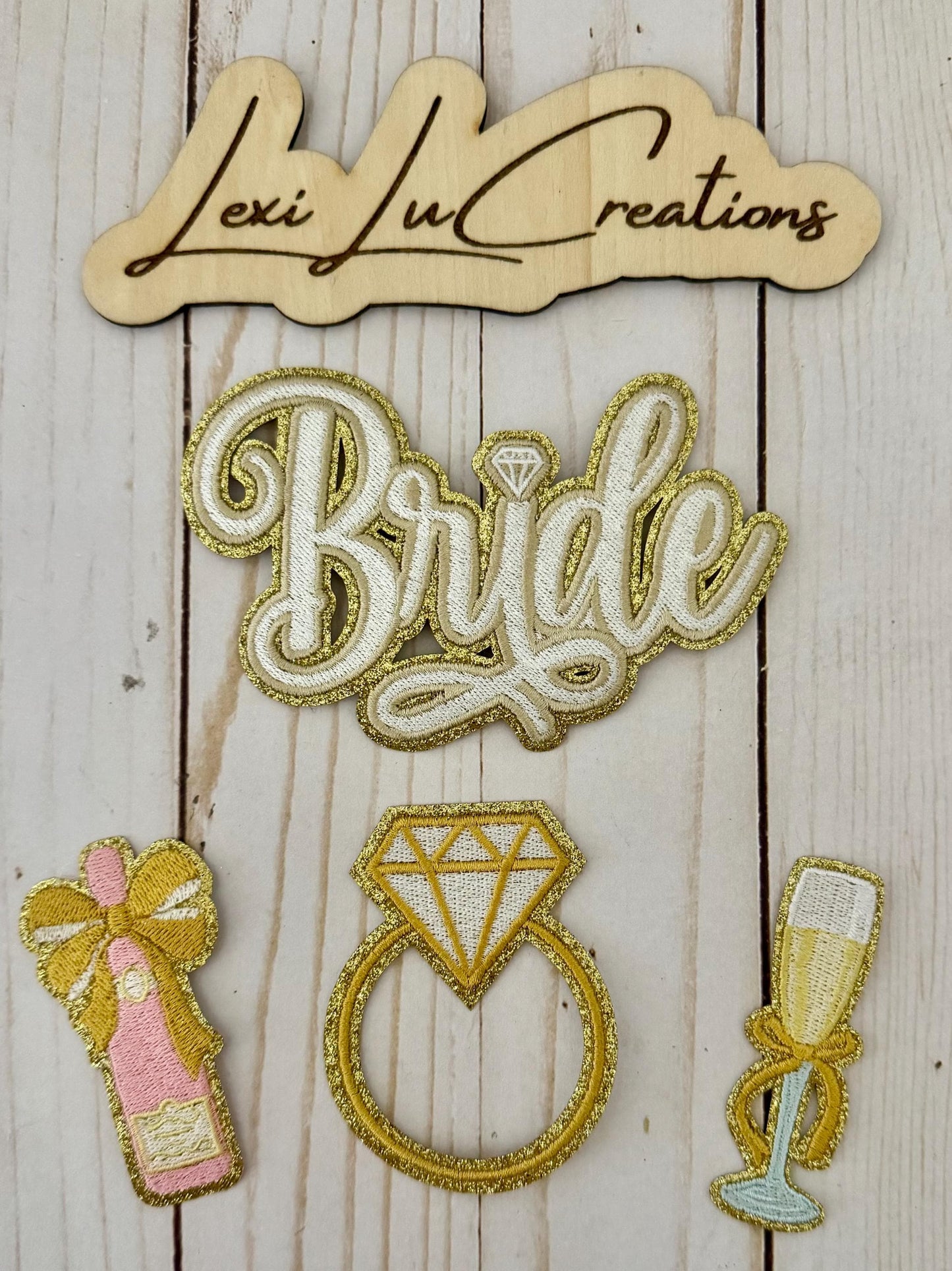 Bride Embroidered Iron On Patch| Hat Patches