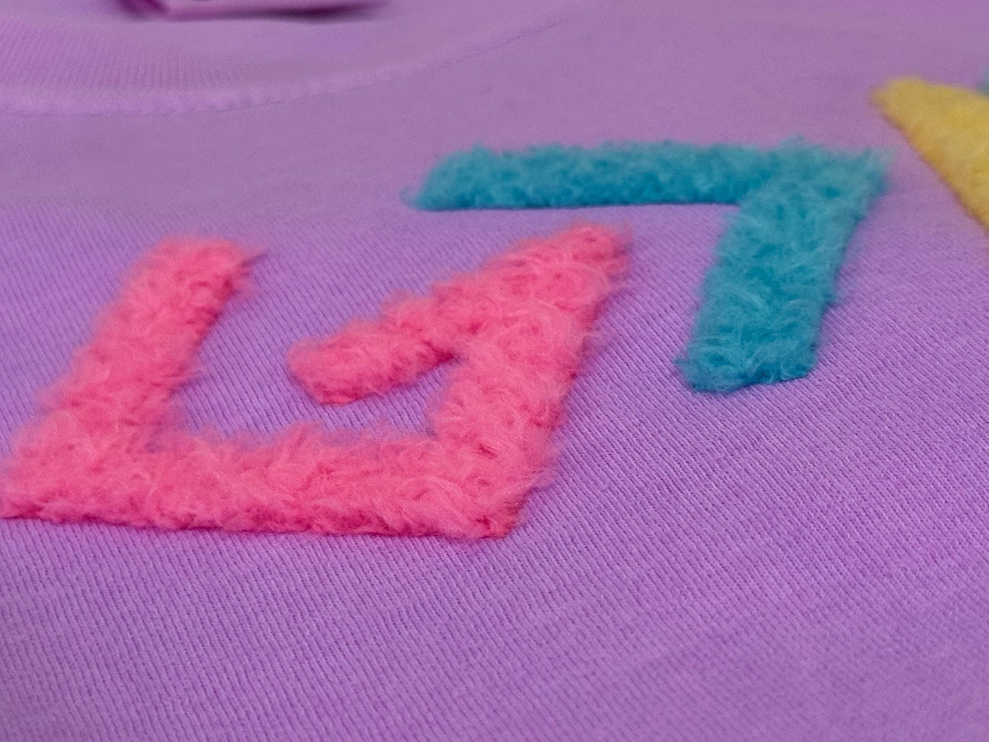 GOD is Greater than the Highs and the Lows EXCLUSIVE Fluffy Patch Shirt | Pink, Blue, Yellow and Teal