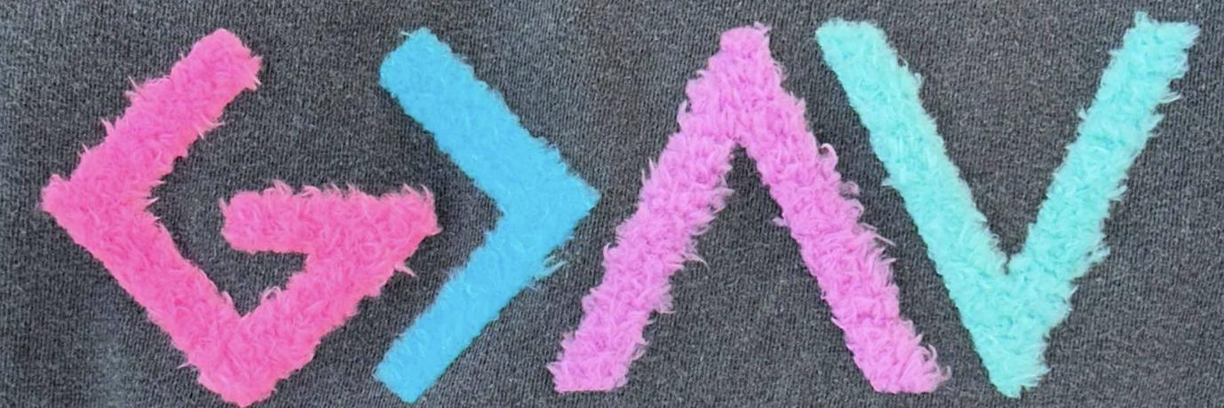 God is Greater than the Highs and the Lows EXCLUSIVE Fluffy Iron On Patch | Shirt Patches