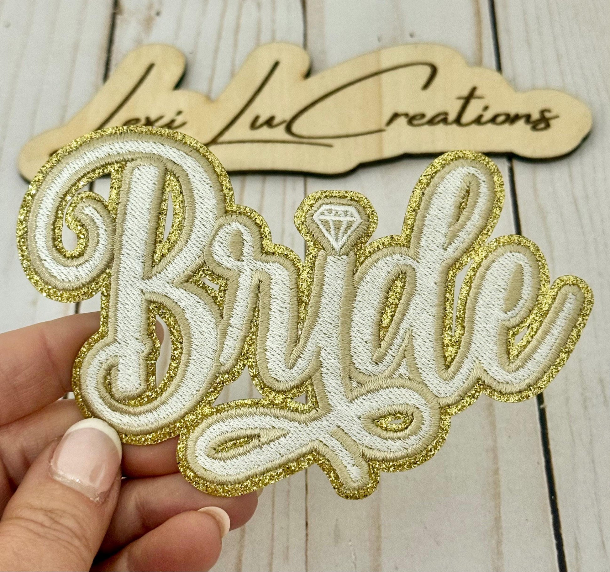 Bride Embroidered Iron On Patch| Hat Patches