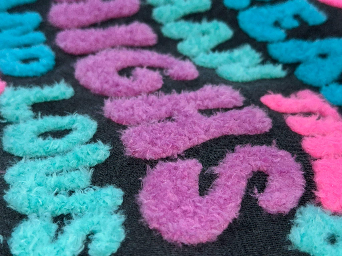 GOD is Greater than the Highs and the Lows EXCLUSIVE Fluffy Patch Shirt | Pink, Blue, Purple and Teal