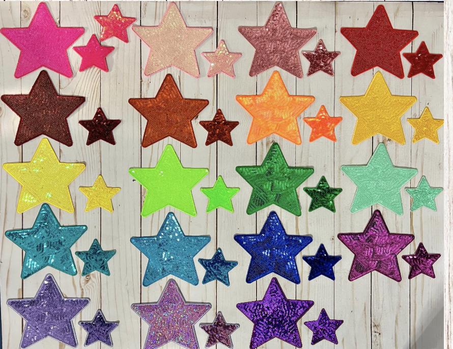 Large 5" Star Sequin Patch | Iron On Patch | Sequin Patch