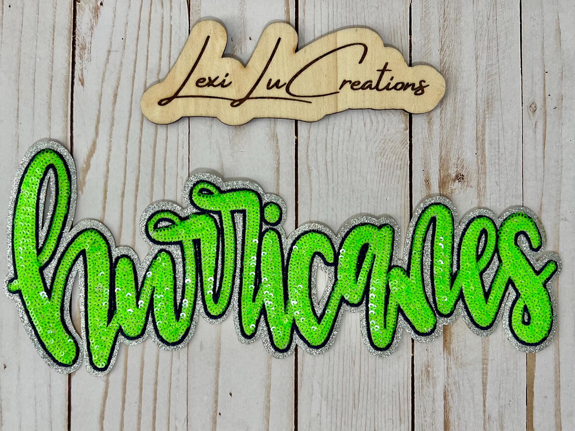 HURRICANES Iron On Sequin Patch | Mascot Sequin Patch