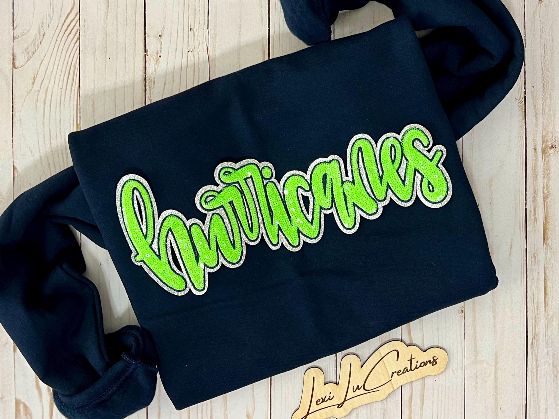 HURRICANES Iron On Sequin Patch | Mascot Sequin Patch