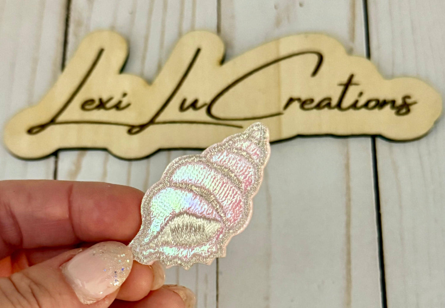 Pink Iridescent Shell Patch