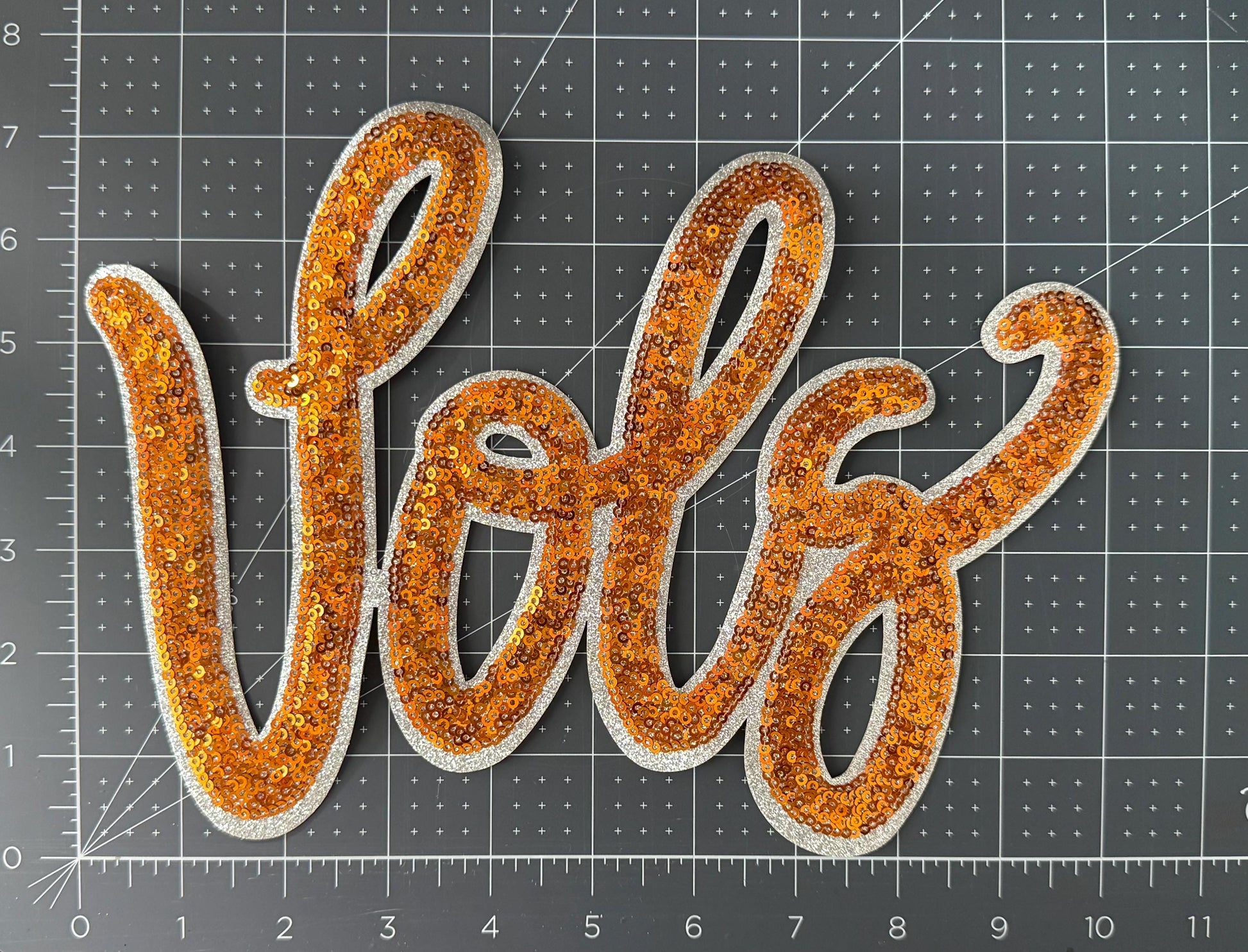 Tennessee Vols Sequin Iron On Patch | Orange Sequin Patch | Vols | Tennessee Patch