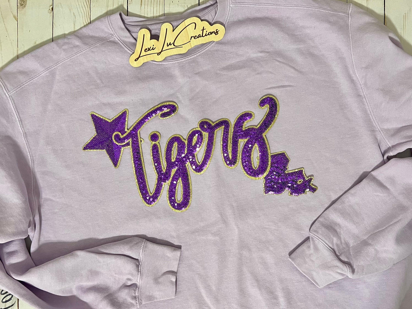 Gold and Purple Tiger Patch Only