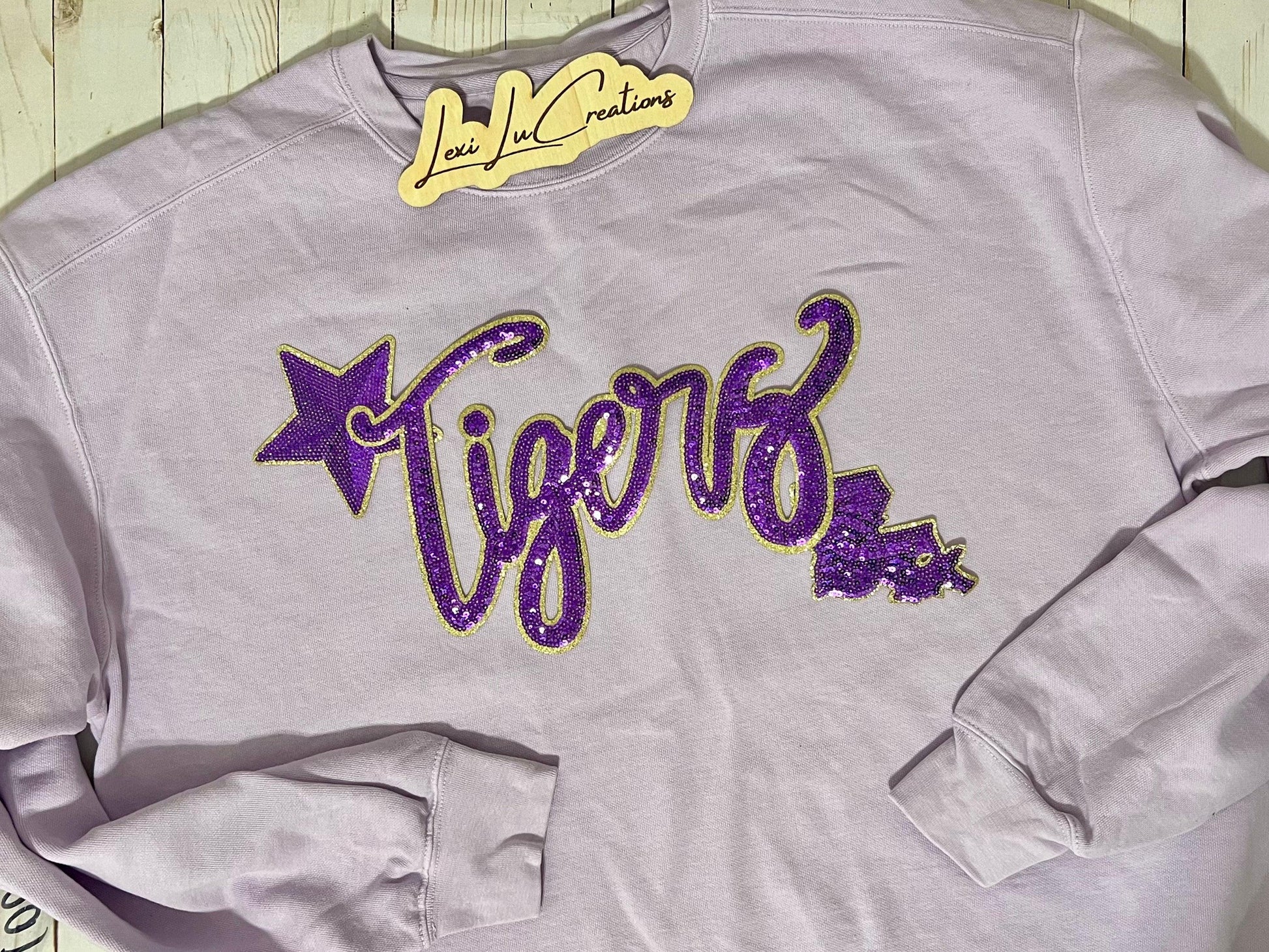 Gold and Purple Tiger Patch Only