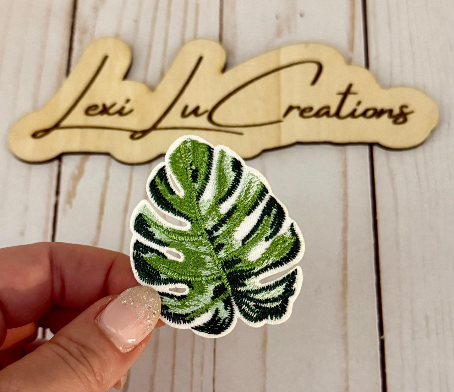 Monstera Tropical Leaf Patch