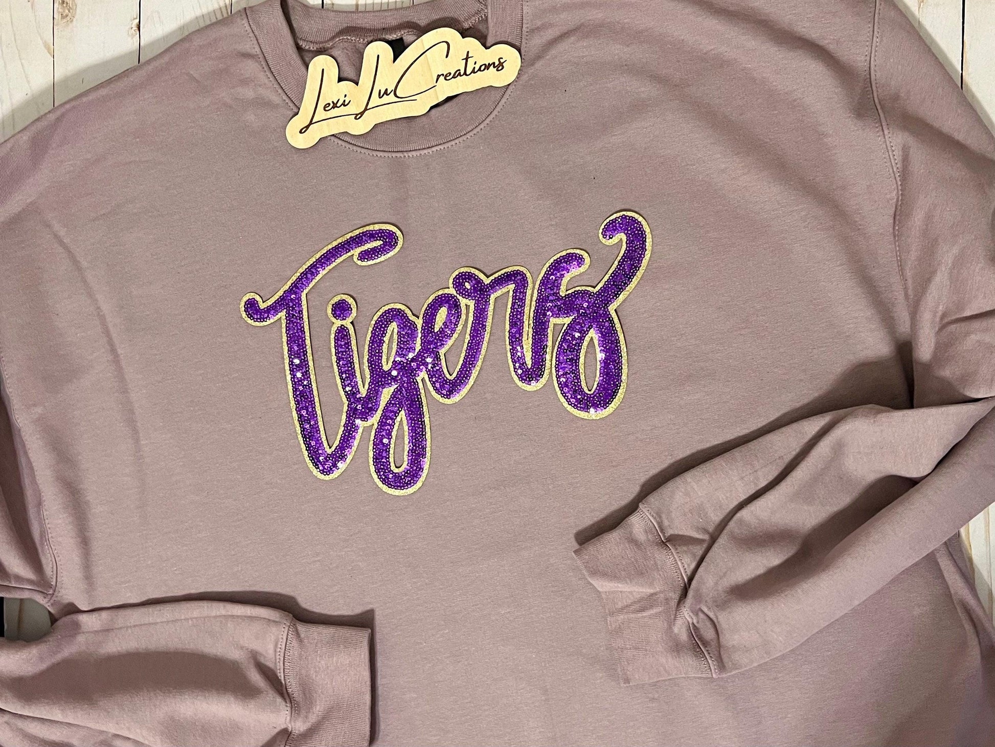 Gold and Purple Tiger Patch Only