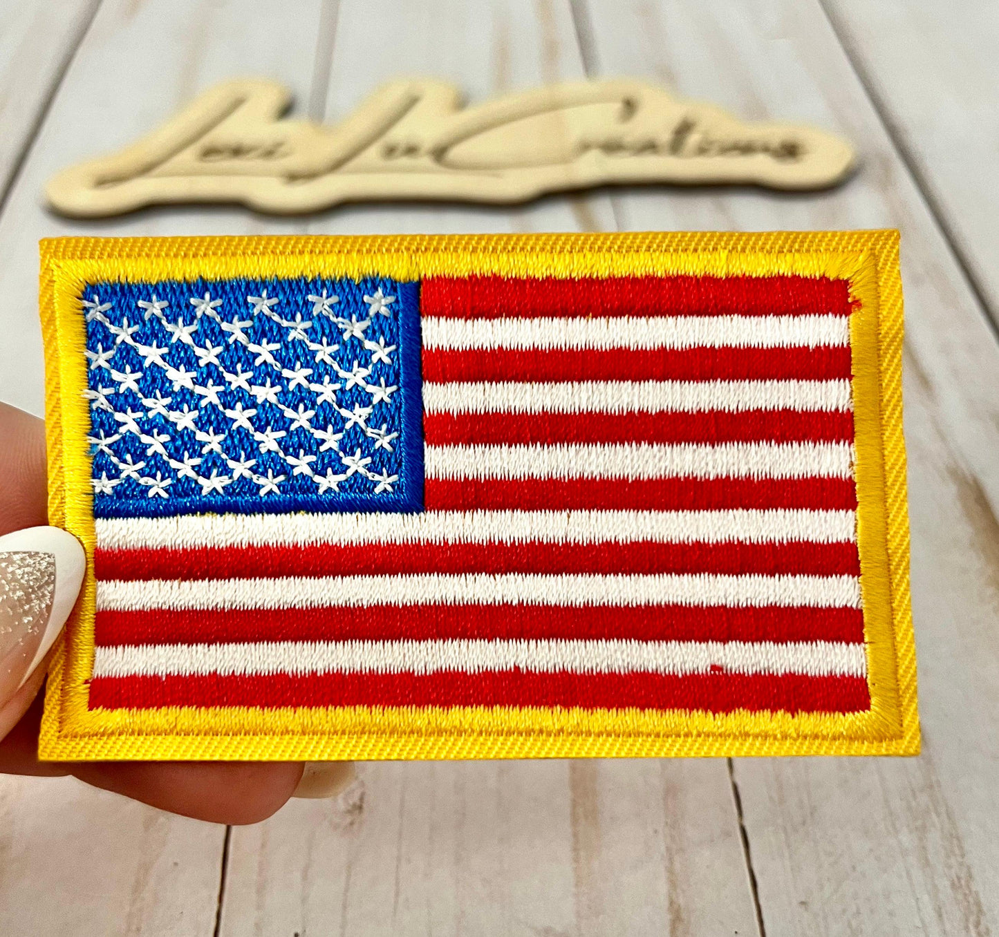 Navy and White Stars Patch Only