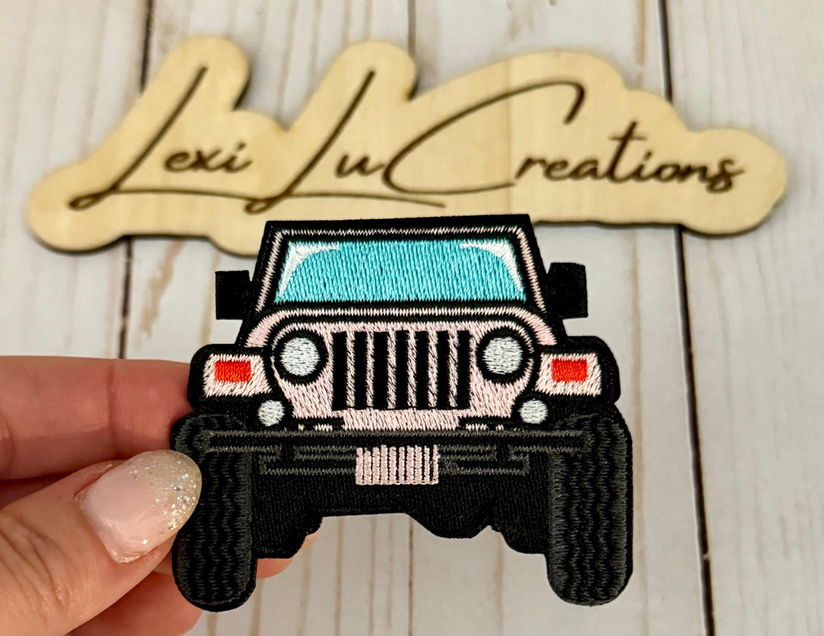 Pink Jeep Hat Patch