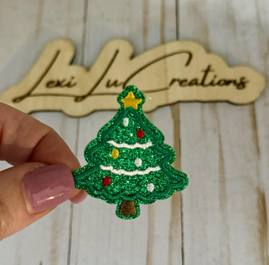 Christmas Tree Patch | Iron-On Hat Patch | Custom Embroidered Patch for Hats, Jackets, Bags | Easy to Apply | Trendy Accessory Gift