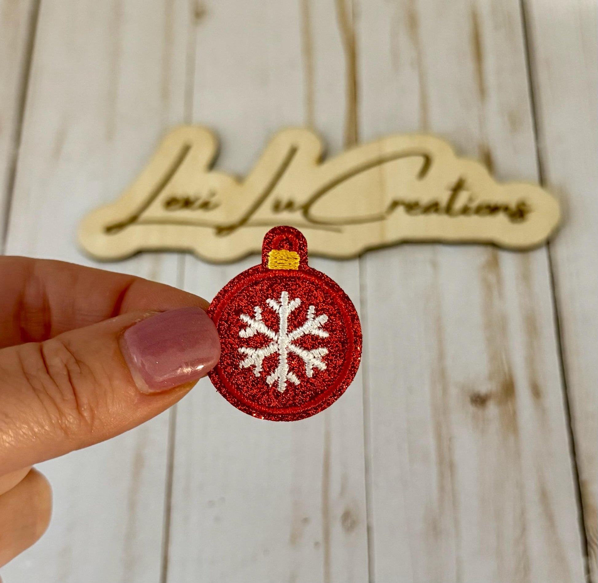 Christmas Ornament | Iron-On Hat Patch | Custom Embroidered Patch for Hats, Jackets, Bags | Easy to Apply | Trendy Accessory Gift
