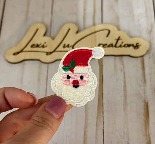 Santa Patch| Iron-On Hat Patch | Custom Embroidered Patch for Hats, Jackets, Bags | Easy to Apply | Trendy Accessory Gift