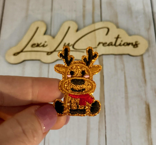 Reindeer Patch| Iron-On Hat Patch | Custom Embroidered Patch for Hats, Jackets, Bags | Easy to Apply | Trendy Accessory Gift