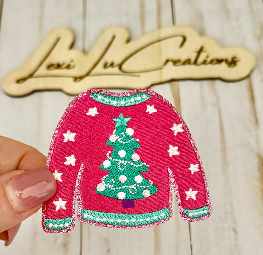 Christmas Sweater Iron On Patches | Hat Patch | Embroidered Patch | Christmas | Holiday