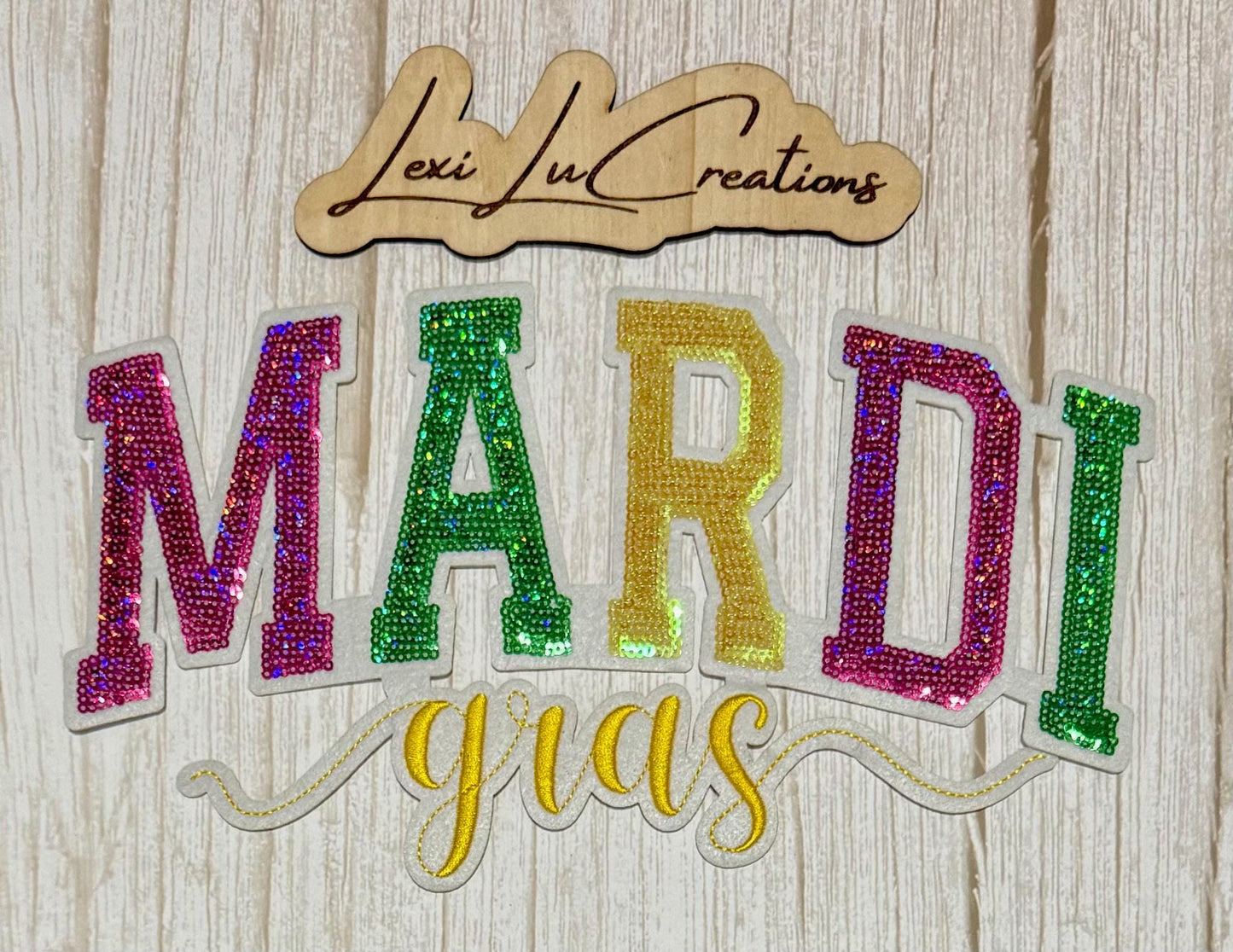 Mardi Gras Shirt Patch