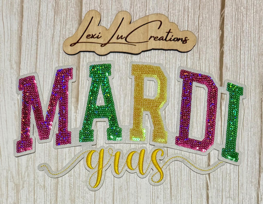 Mardi Gras Shirt Patch