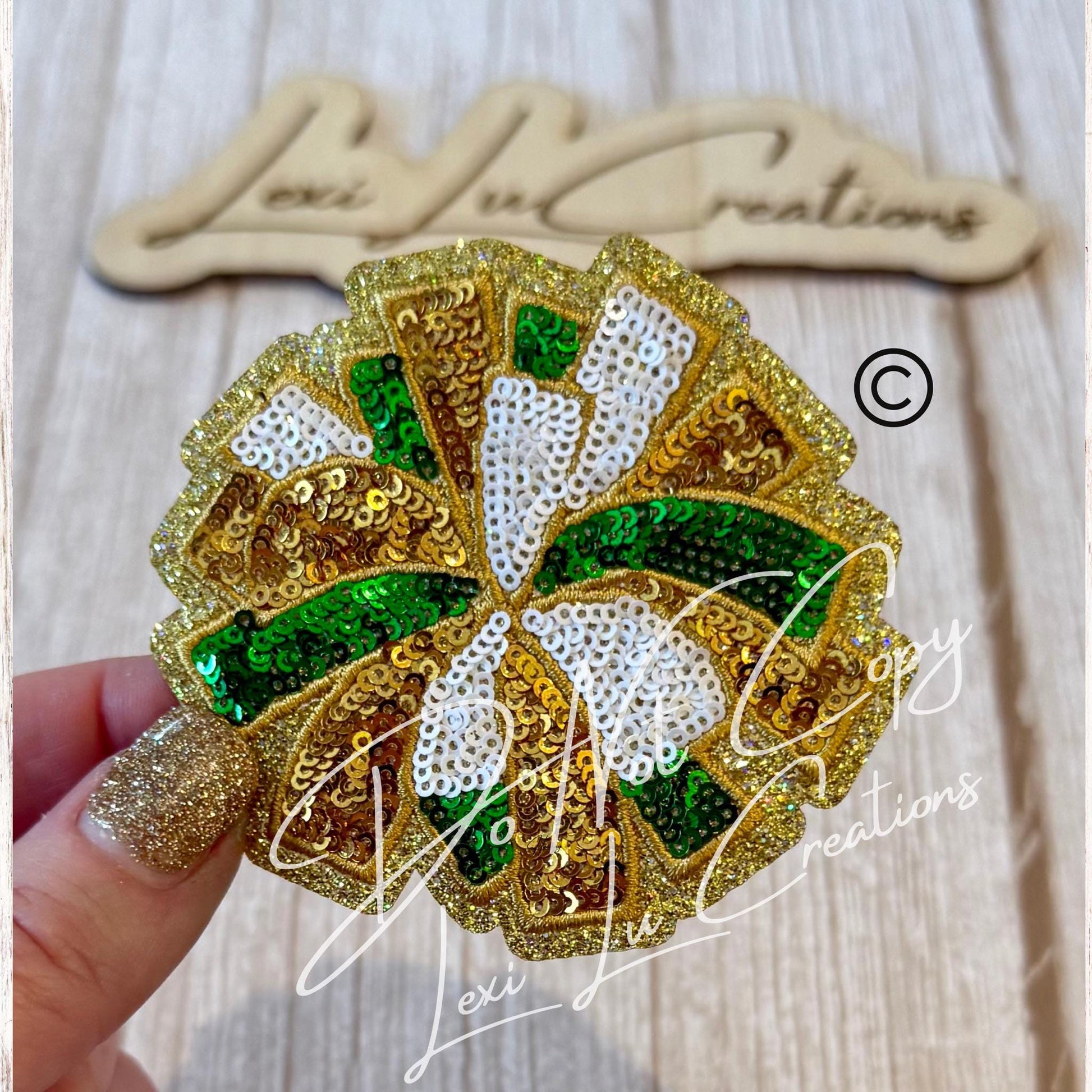 Mardi Gras Pom Pom Patch