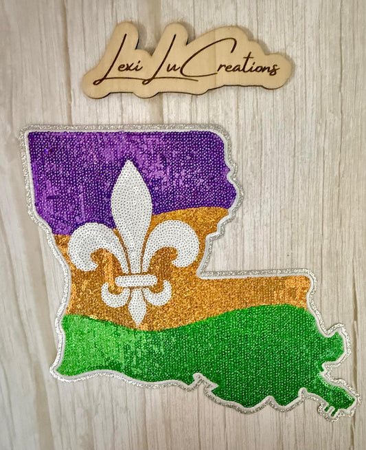 Louisiana State Mardi Gras Patch
