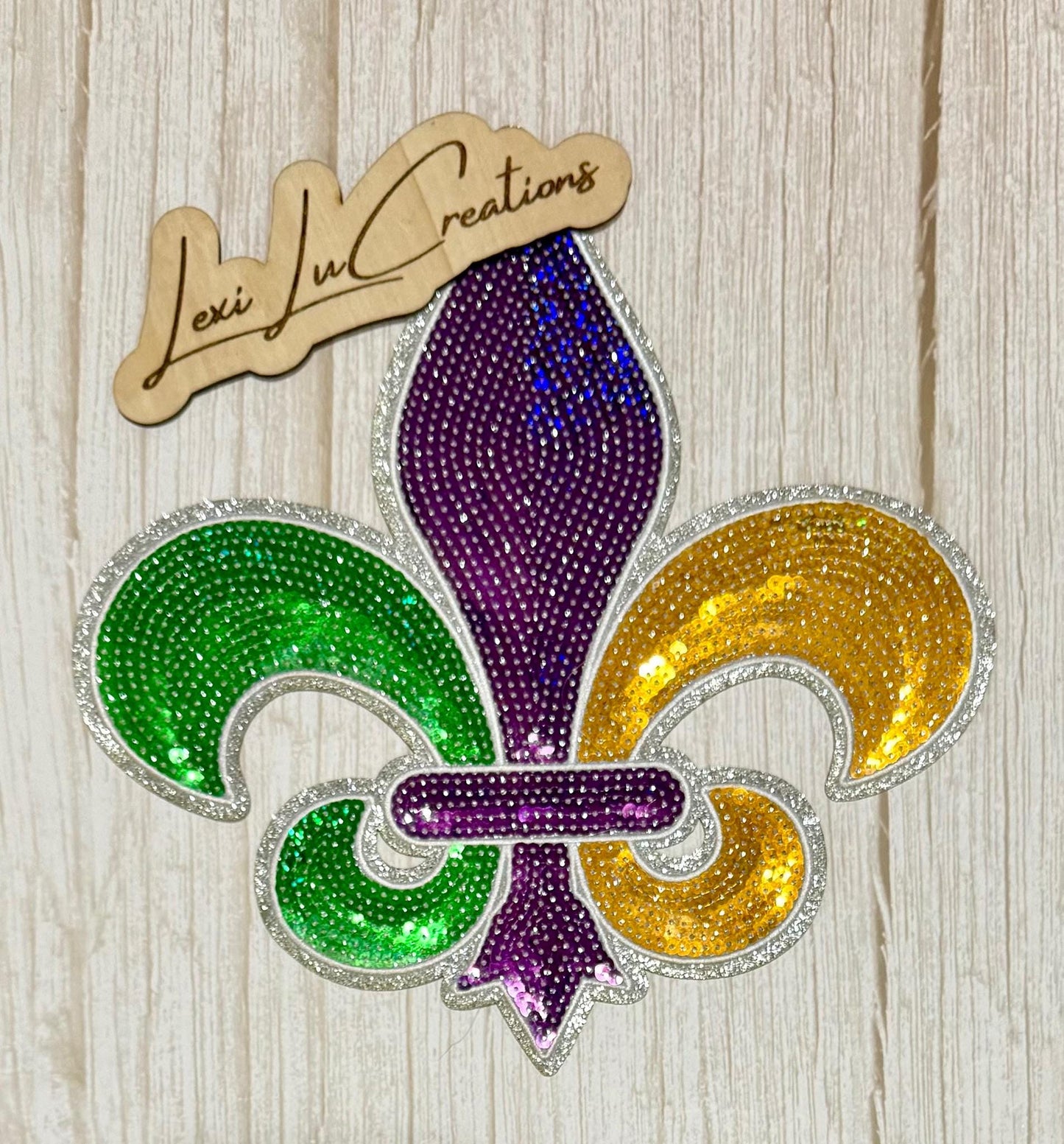 Mardi Gras Fleur De Lis Patch