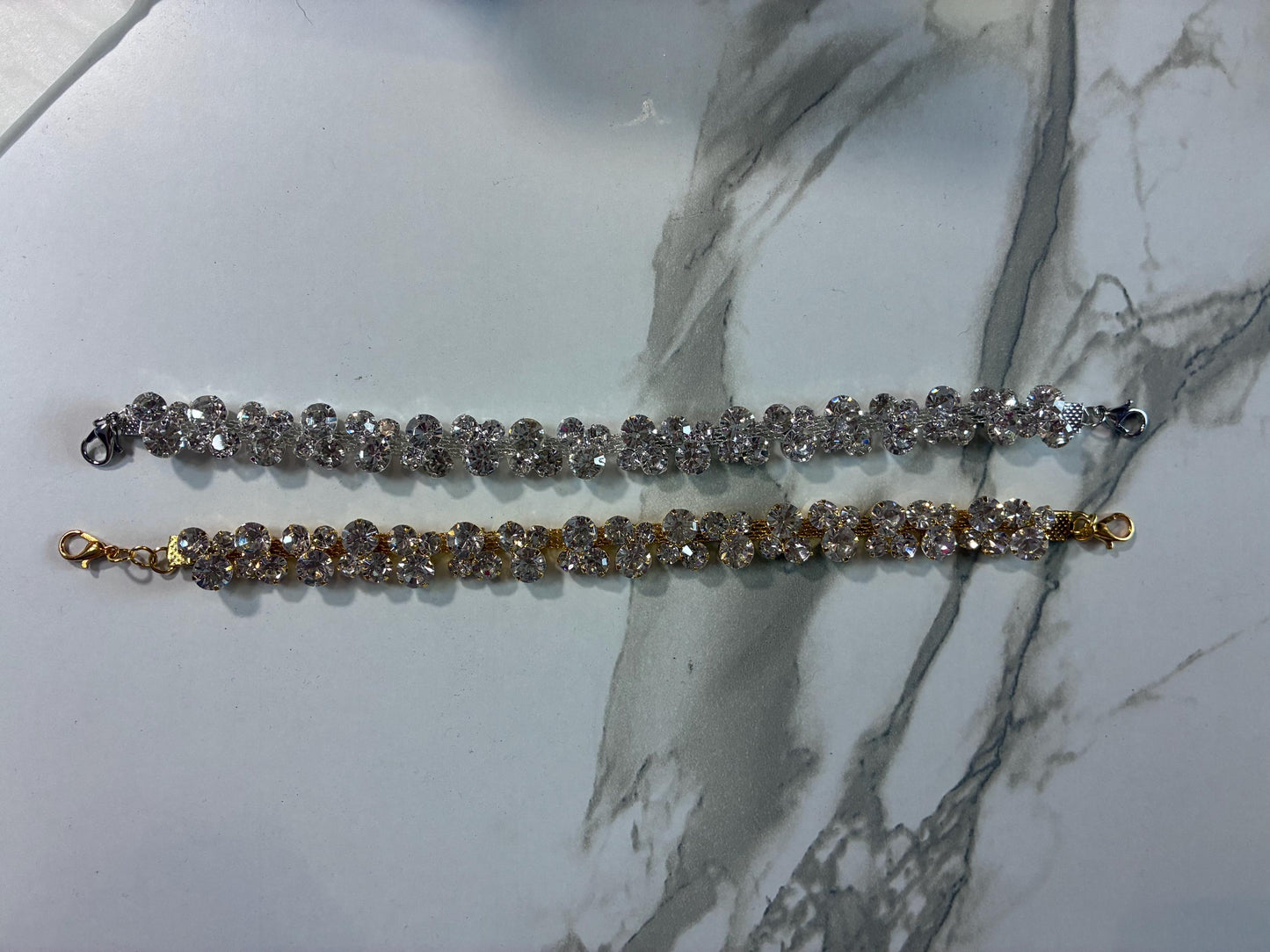 Bubble Rhinestone Hat Chain Gold or Silver | Crystal Bling Hat Band | Clip-On Hat Chain | Glam Hat Accessory | Hat Jewelry