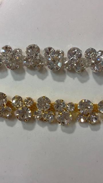 Bubble Rhinestone Hat Chain Silver | Crystal Bling Hat Band | Clip-On Hat Chain | Glam Hat Accessory | Hat Jewelry