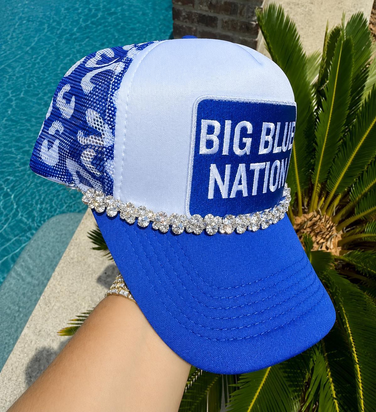 Big Blue Nation Hat Patch | Kentucky Football Patch | UK Fan Hat Patch | Wildcats Game Day Patch | BBN Blue & White Hat Patch |