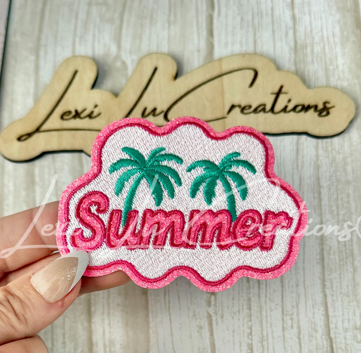 Summer Palm Tree Hat Patch | Tropical Hat Patch | Beach Hat Patch | Summer Patch Bar Patch | Trucker Hat Patch | Vacation Hat Patch