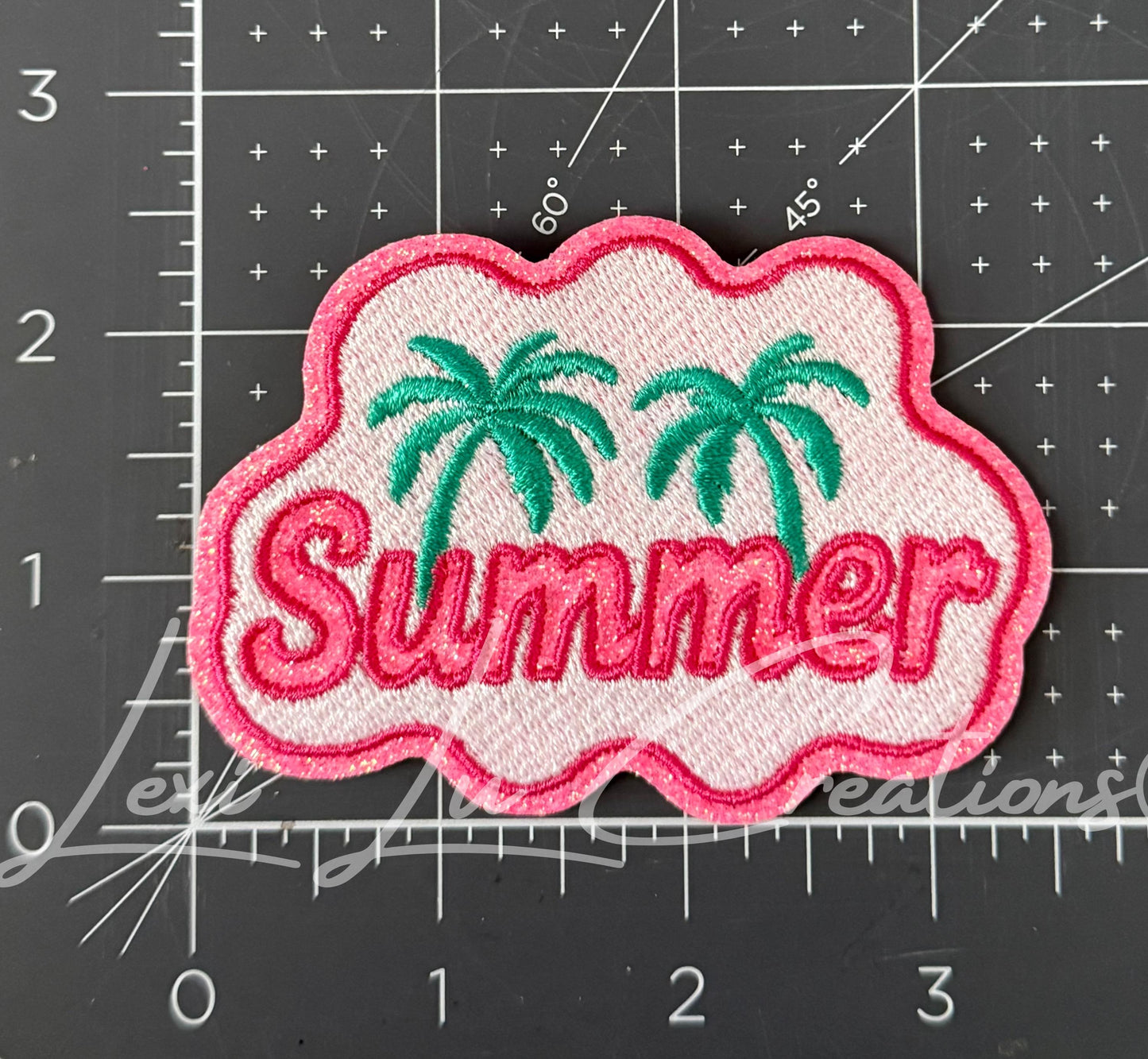 Summer Palm Tree Hat Patch | Tropical Hat Patch | Beach Hat Patch | Summer Patch Bar Patch | Trucker Hat Patch | Vacation Hat Patch