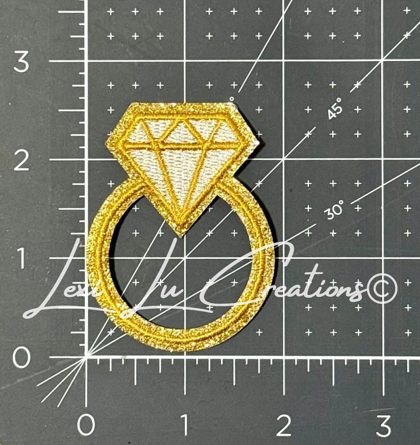 Diamond Ring Patch | Bridal Patch | Engagement Ring Patch | Bachelorette Party Patch | Bride-to-Be Patch | Wedding Accessory
