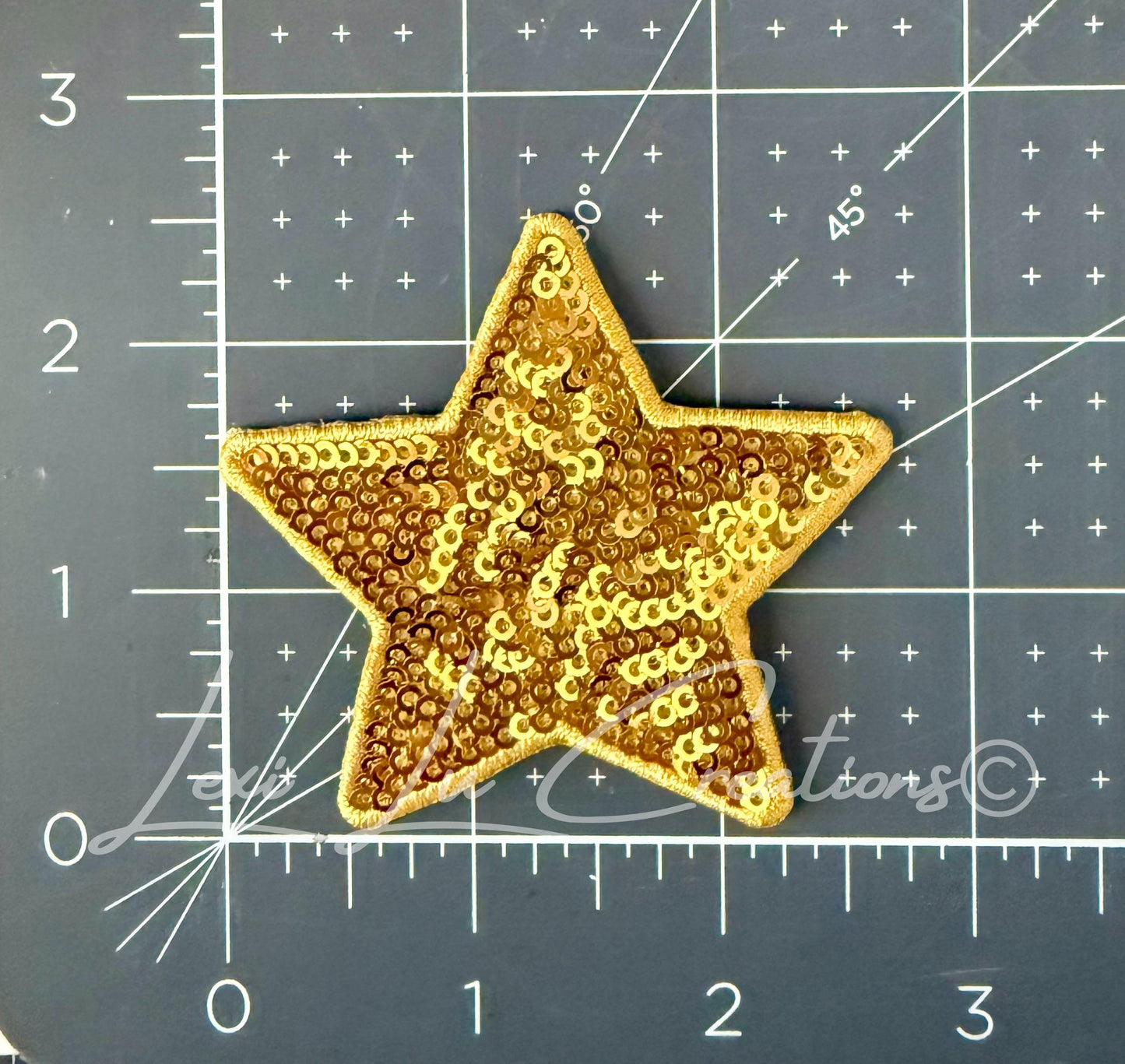 Lexi Lu Signature Star™ Patches 2 Sizes | Premium Sequin Stars | Luxury Hat Patch | Iron On Star Applique | Available in Multiple Colors