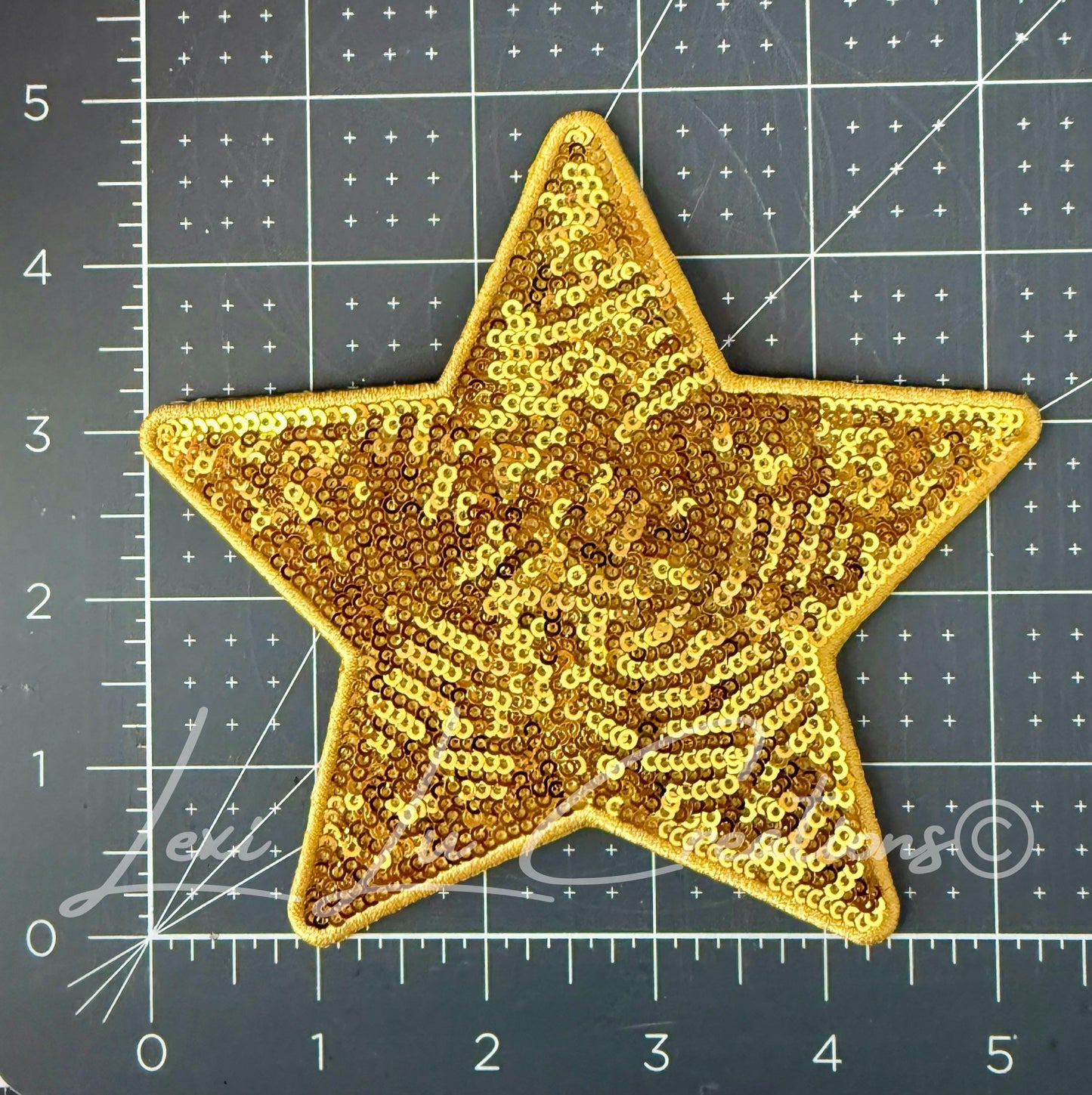 Lexi Lu Signature Star™ Patches 2 Sizes | Premium Sequin Stars | Luxury Hat Patch | Iron On Star Applique | Available in Multiple Colors