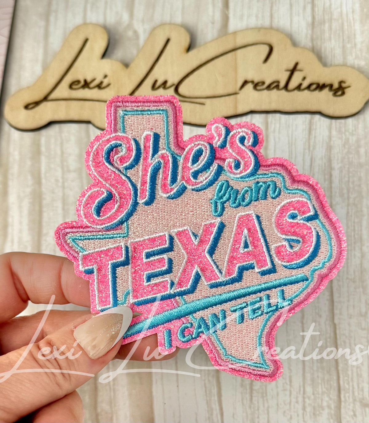 She's From Texas I Can Tell Patch | Texas Girl Patch | Western Hat Patch | Southern Girl Patch | Texas Pride Patch | Trucker Hat Patch