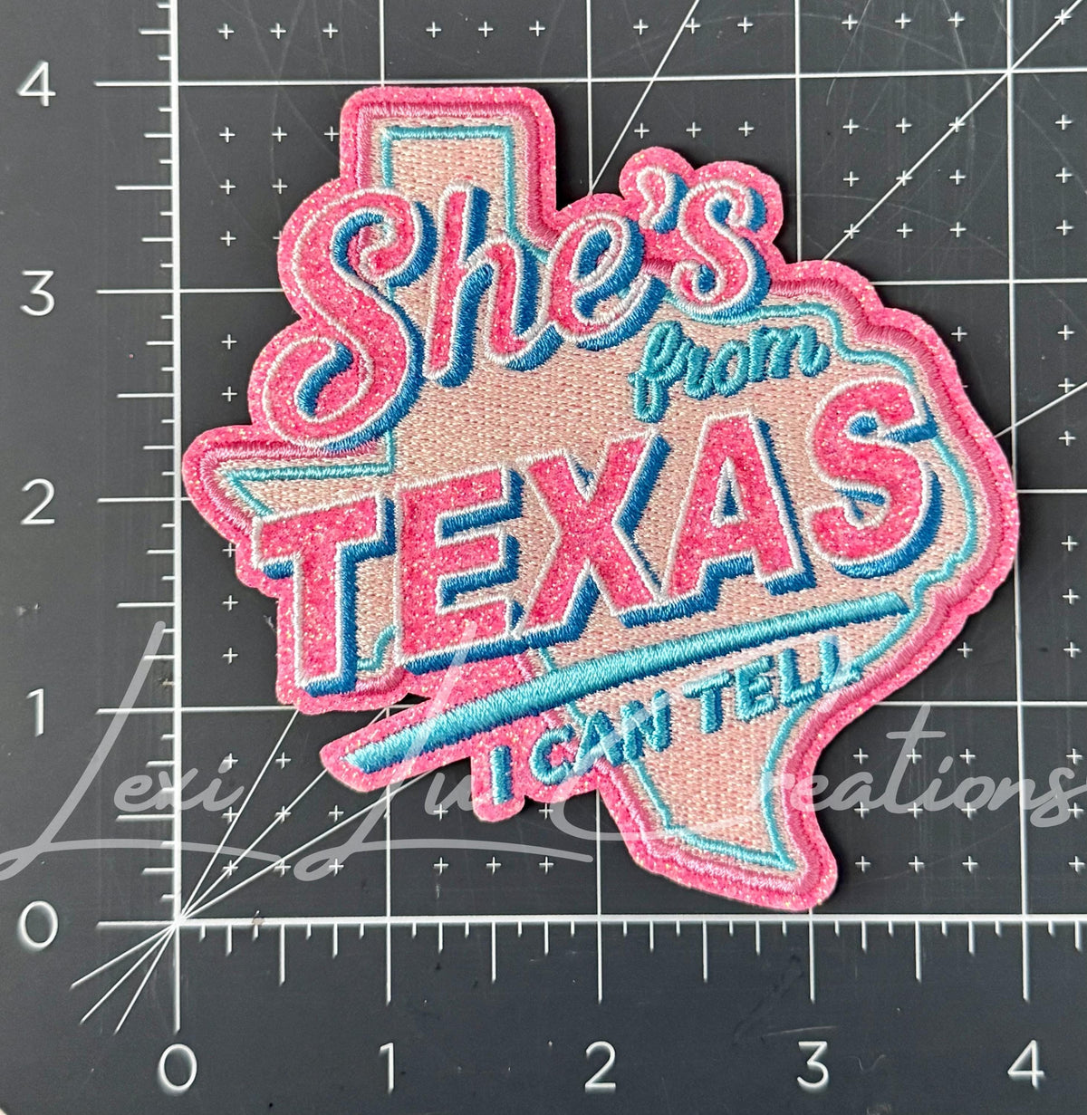 She's From Texas I Can Tell Patch | Texas Girl Patch | Western Hat Patch | Southern Girl Patch | Texas Pride Patch | Trucker Hat Patch