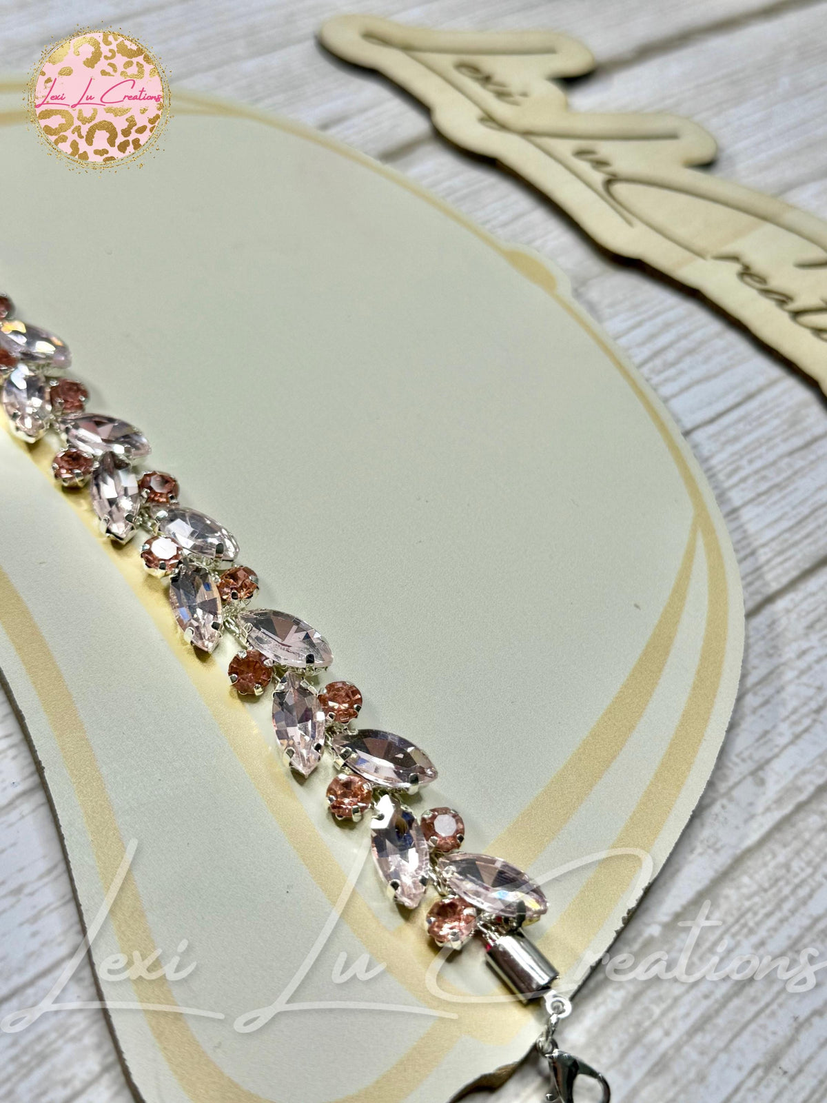Marquis Pink Rhinestone Hat Chain | Crystal Bling Hat Band | Clip-On Hat Chain | Glam Hat Accessory | Hat Jewelry