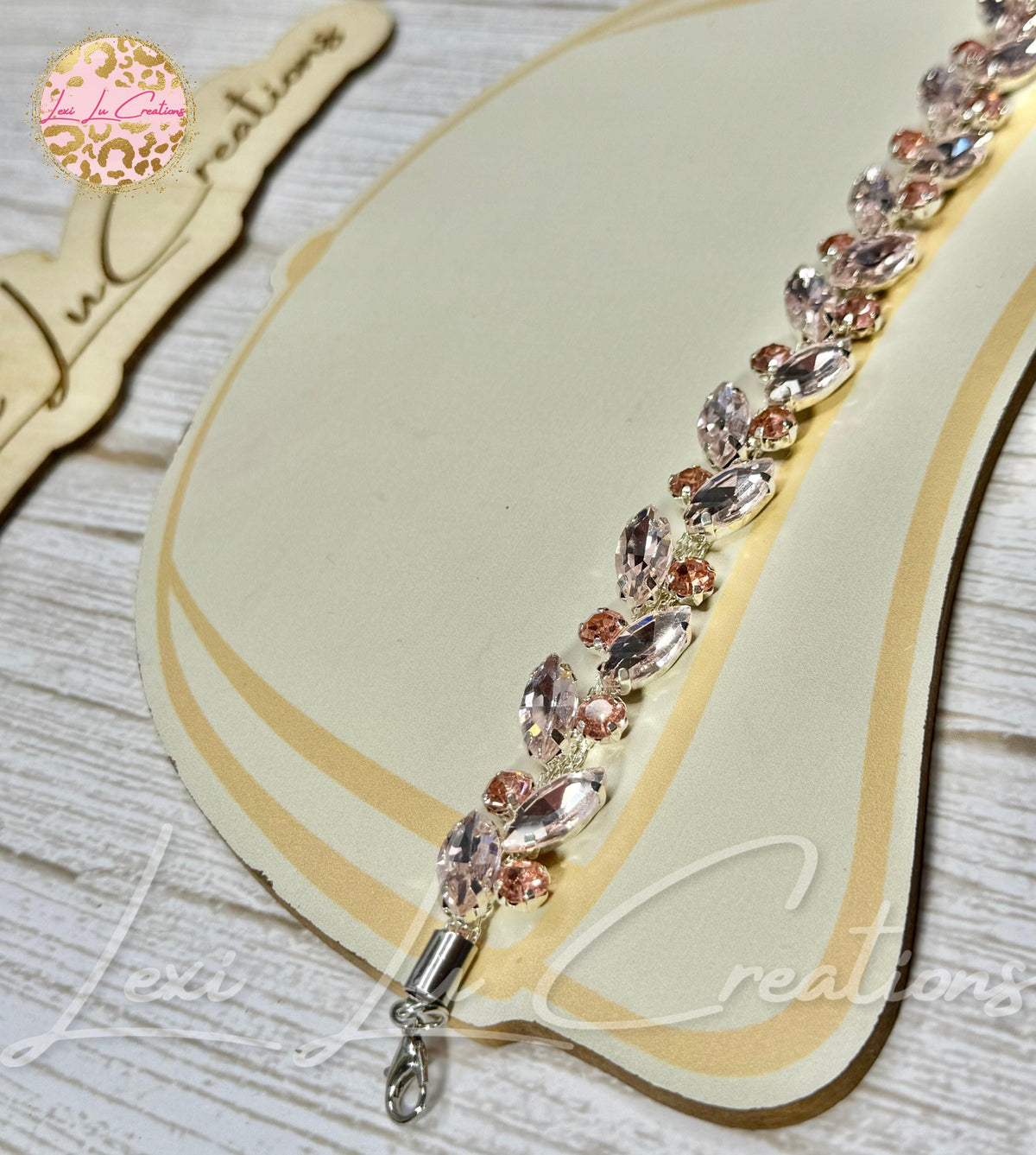 Marquis Pink Rhinestone Hat Chain | Crystal Bling Hat Band | Clip-On Hat Chain | Glam Hat Accessory | Hat Jewelry