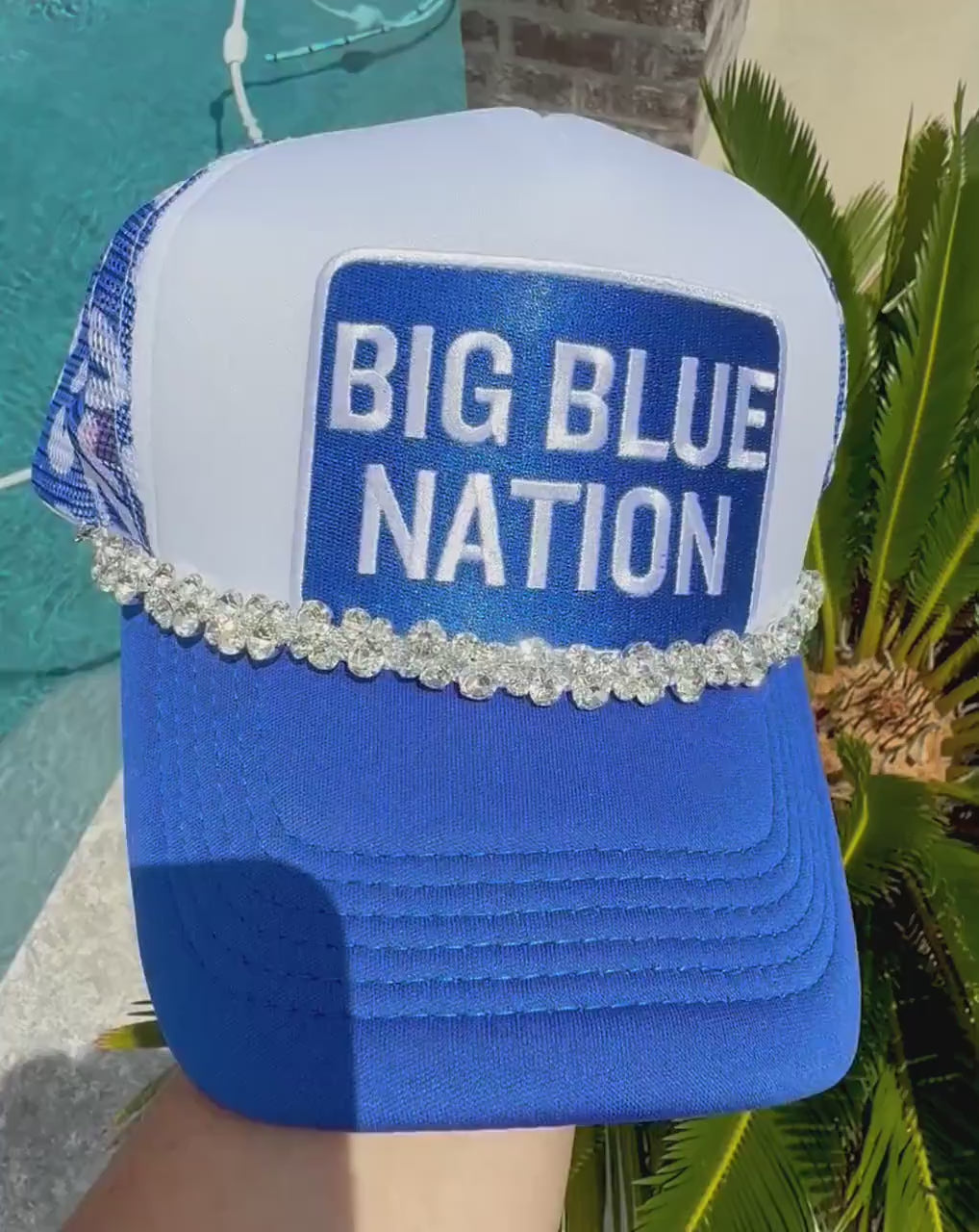 Big Blue Nation Hat Patch | Kentucky Football Patch | UK Fan Hat Patch | Wildcats Game Day Patch | BBN Blue & White Hat Patch |