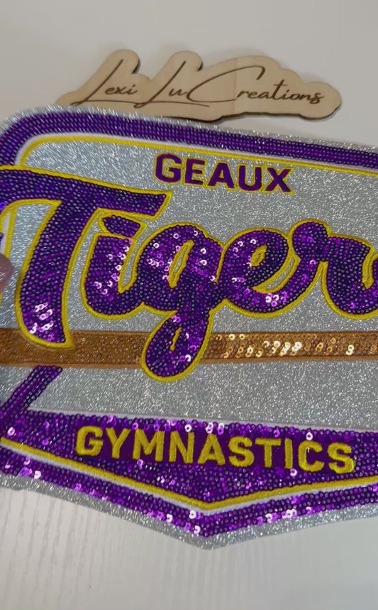 Geaux Tigers Gymnastics Patch Only