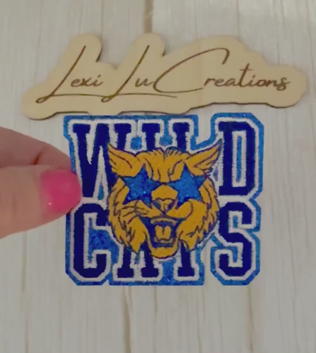 Wildcats Patch | Wildcats Mascot Iron-On | School Spirit Kentucky | Game Day Appliqué | Embroidered Sports